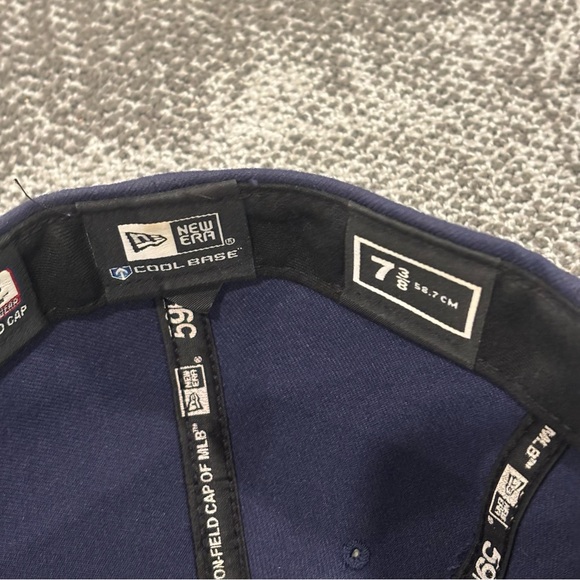 New Era MLB Tampa Bay Rays 59Fifty Fitted Size 7 3/8 Hat - Picture 5 of 5